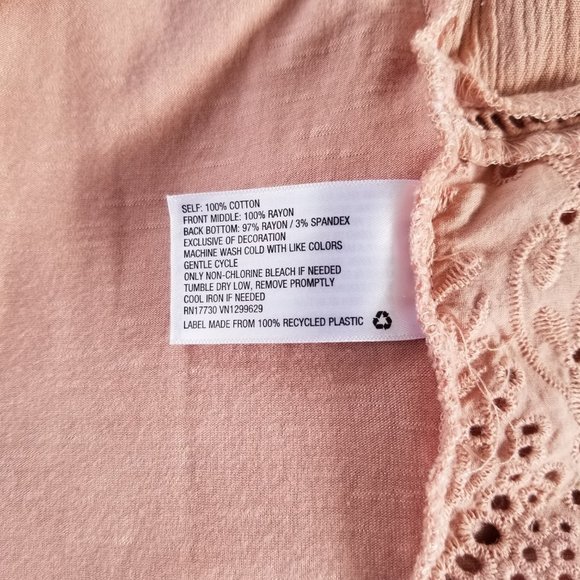 Knox Rose L Peachtree Eyelet Top NWT #7358 - Picture 11 of 11